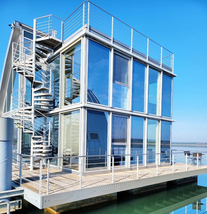 schwimmende Ferienwohnung Sundowner Elsterheide Exterior foto